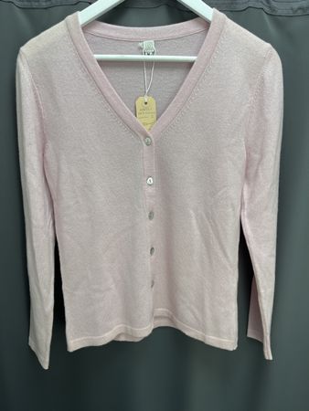 100% Kaschmir Strickjacke Manoli Gr. S rosa