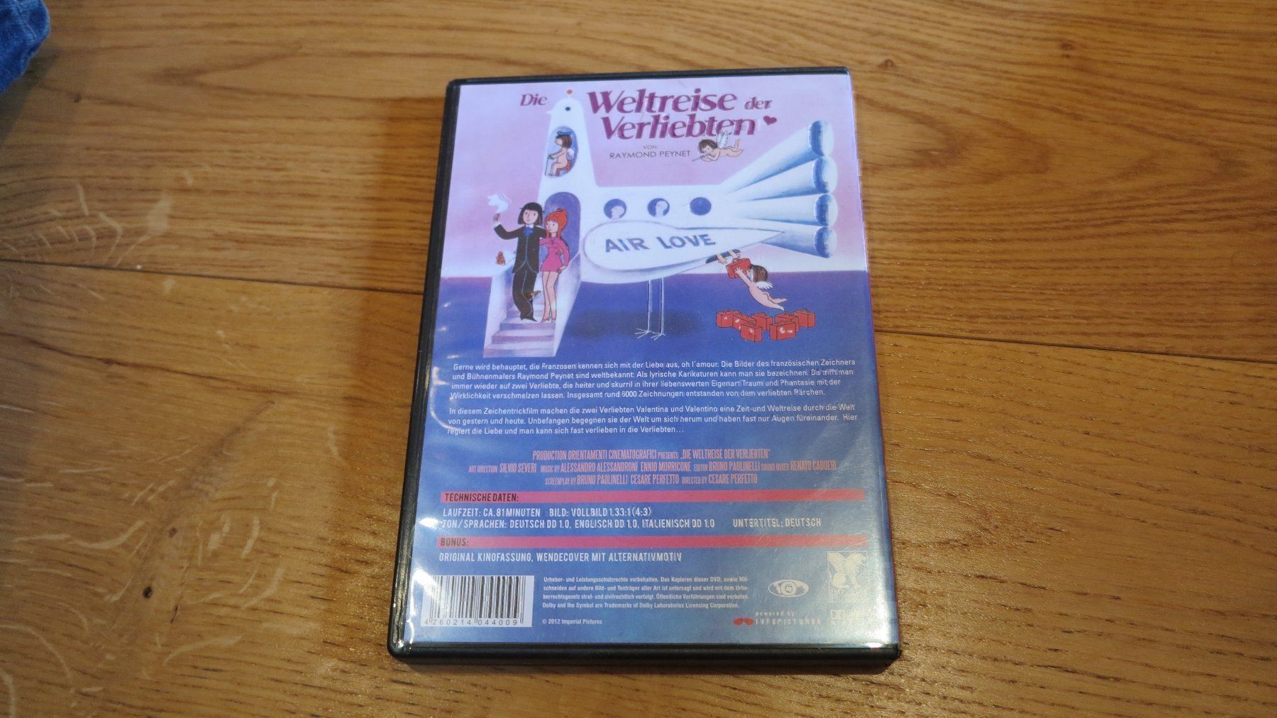 Tutti i DVDs: Die Weltreise der Verliebten – Usato da Bettmeralp venduto da stermei 1