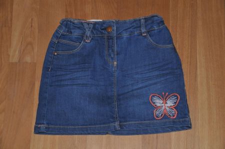 Vertbaudet Jeans Jupe, Gr. 126, NEU