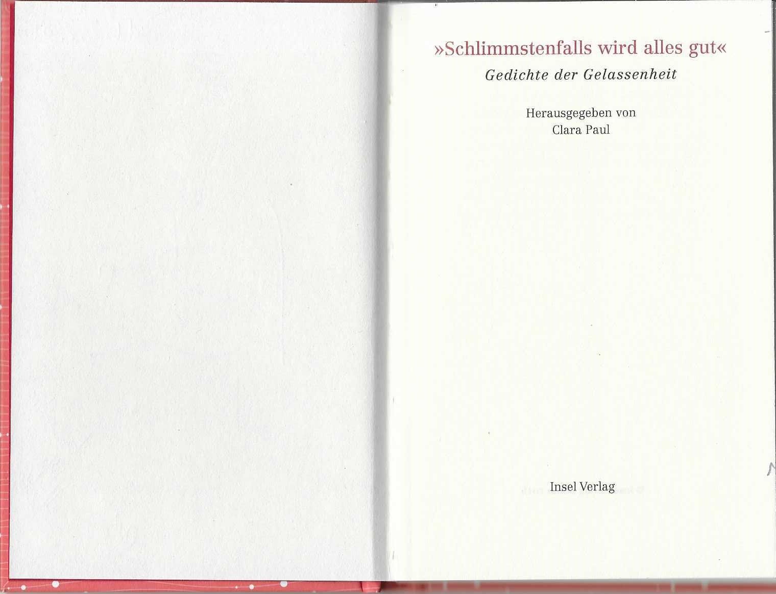 Libri: Gedichte der Gelassenheit, Insel-Bücherei Kleinformat – Usato da Flims - Dorf venduto da Stagediver 1