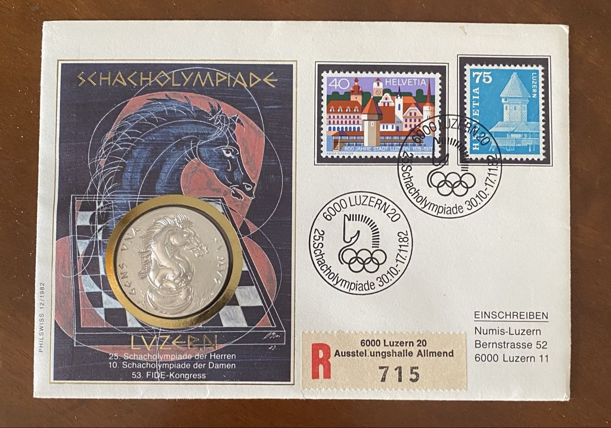 Medaglie: Médaille Hans Erni 1982: Mat – Usato da Genève venduto da Mar7319