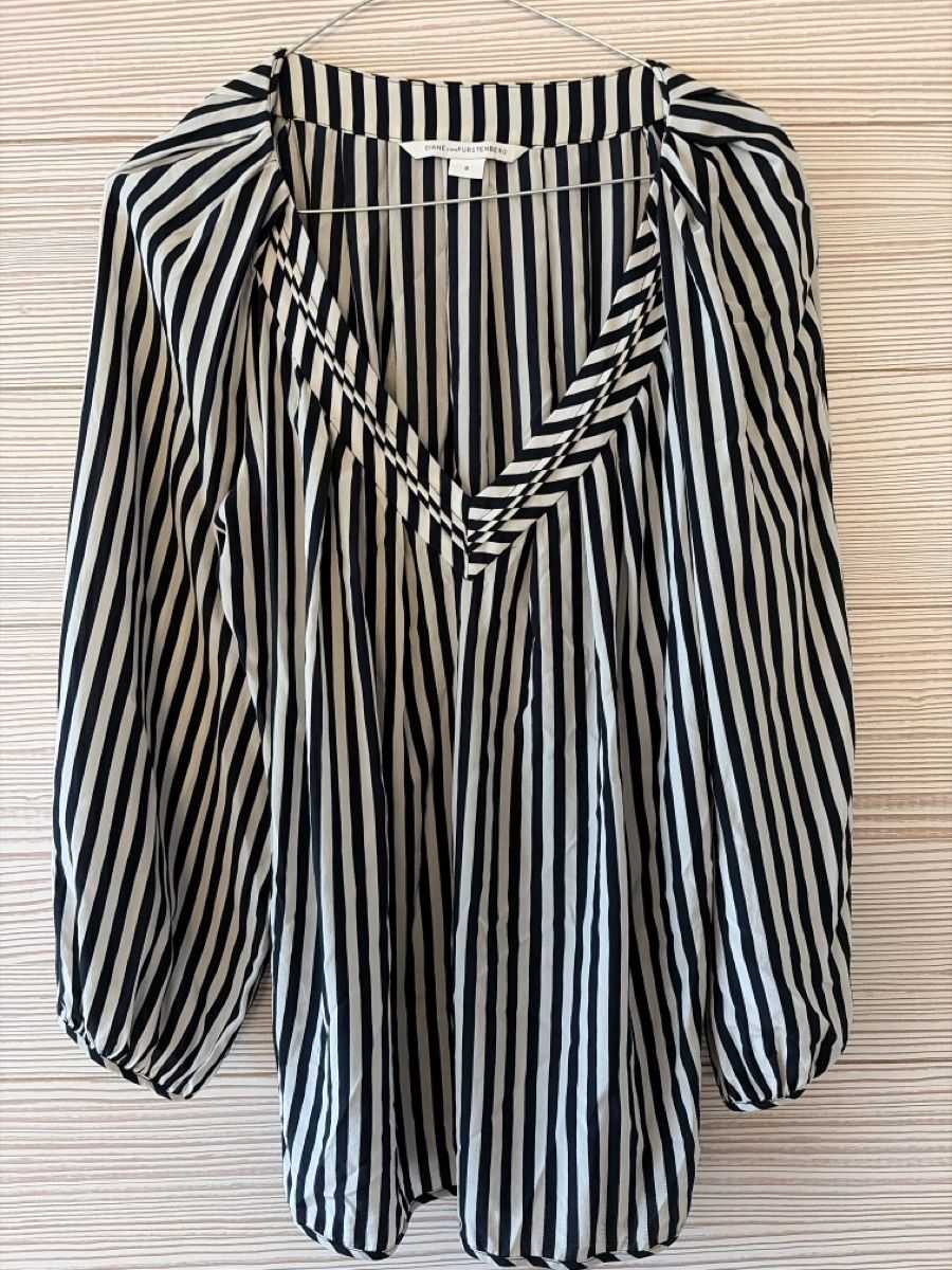 Diane von Furstenberg Blusen: DIANE VON FURSTENBERG Bluse Grösse 8 gestreift – Gebraucht aus Uitikon-Waldegg von Sablink 1