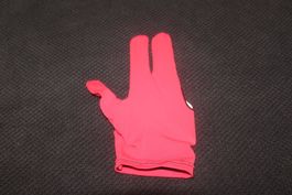 Rot Billard Handschuh 3 Finger Hand