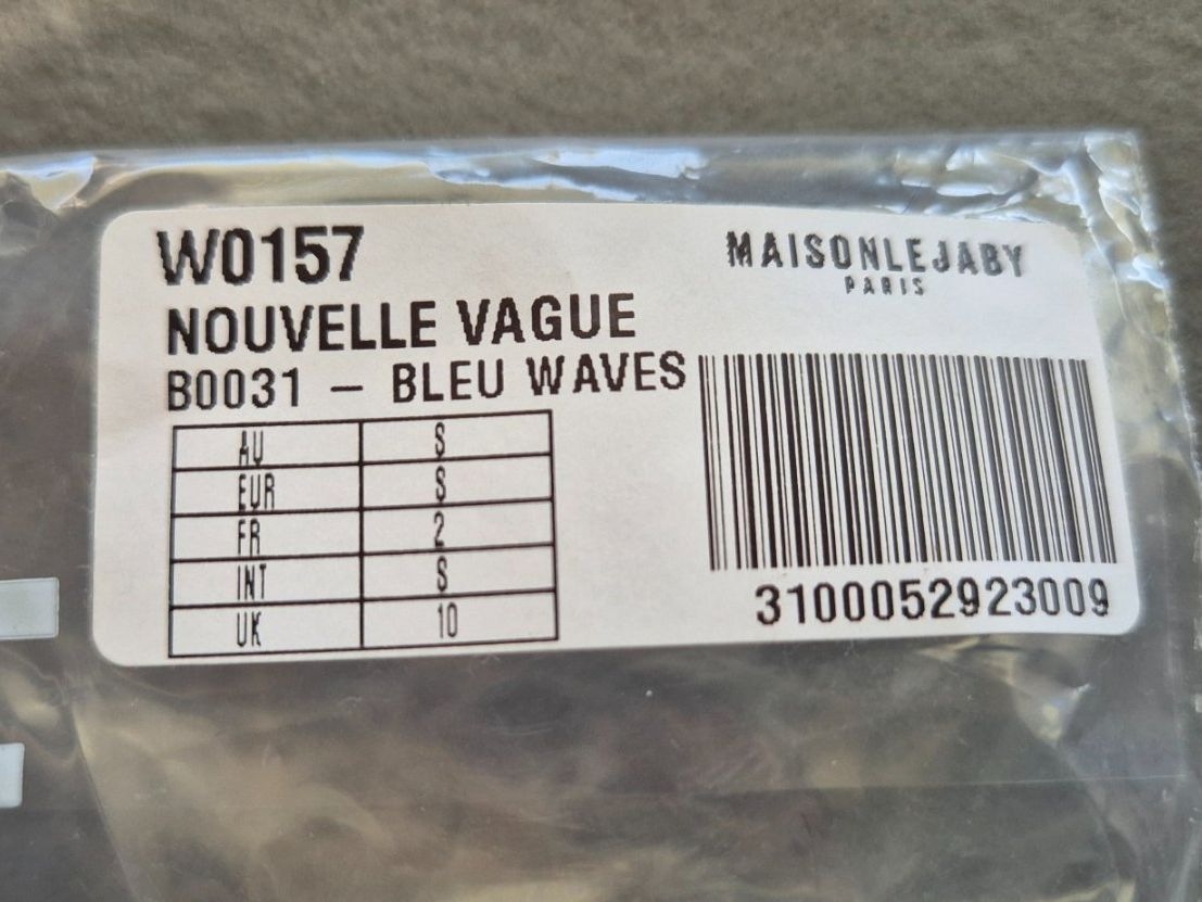 Maillots de bain & Bikinis: Bas de bikini couleur bleu wave MAISON LEJABY Small/2 – Neuf avec emballage d'origine à vufflens la ville par Veuveclicquot 5