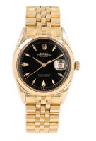 Rolex Datejust Black Gilt  Yellow 6604