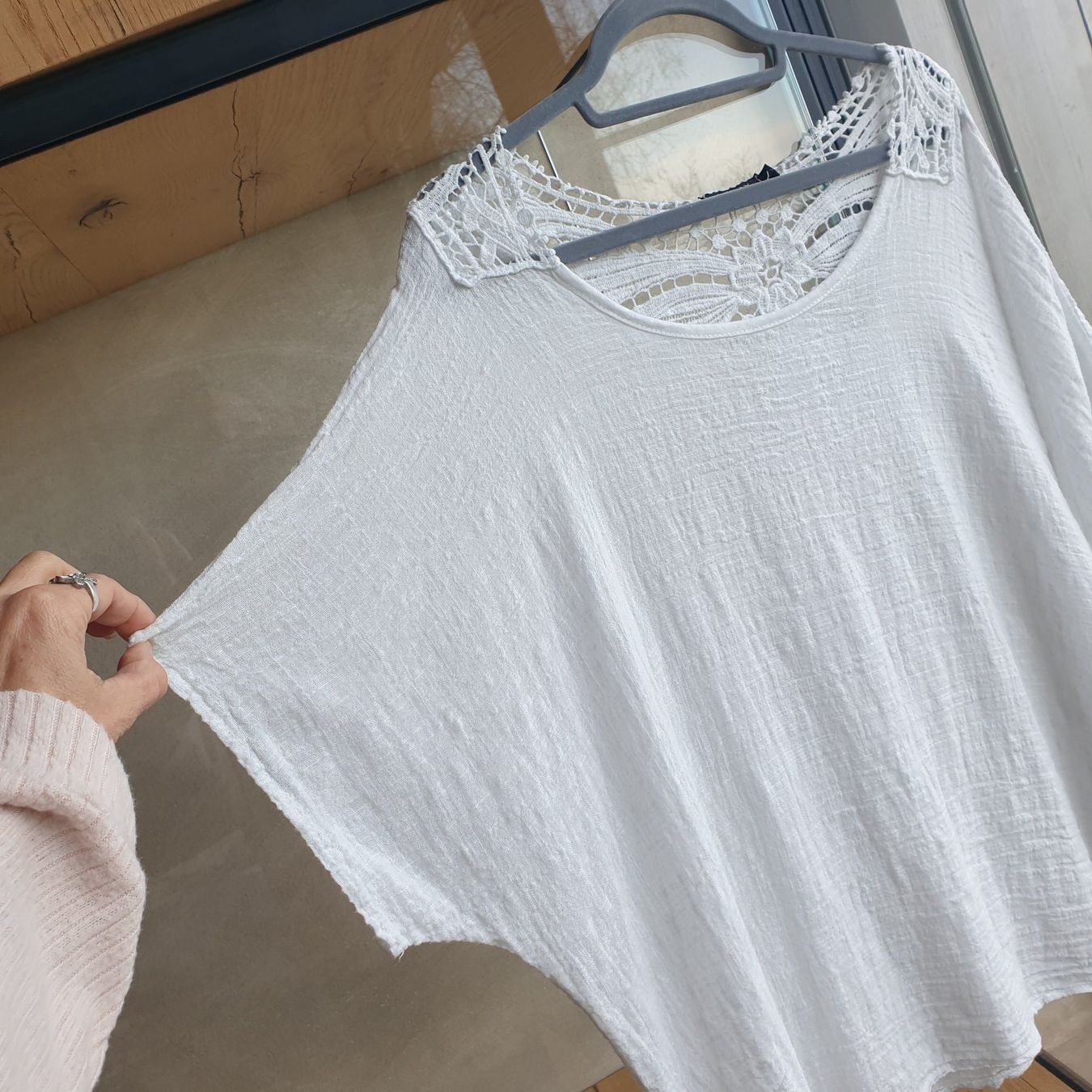 Camicette: 🐸 TODAY BOHO BLUSE S WEISS MIT SPITZE – Usato da Môtier (Vully) venduto da Frogs 2
