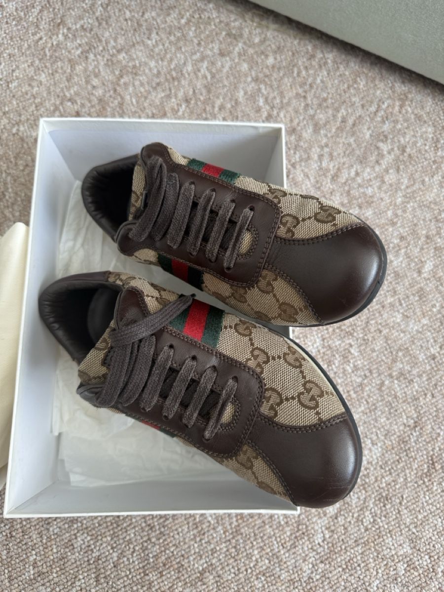 Gucci Scarpe per ragazzi: Gucci Kinder Beige/Brown GG Canvas – Usato da Wohlen AG venduto da rol_8r5l 2