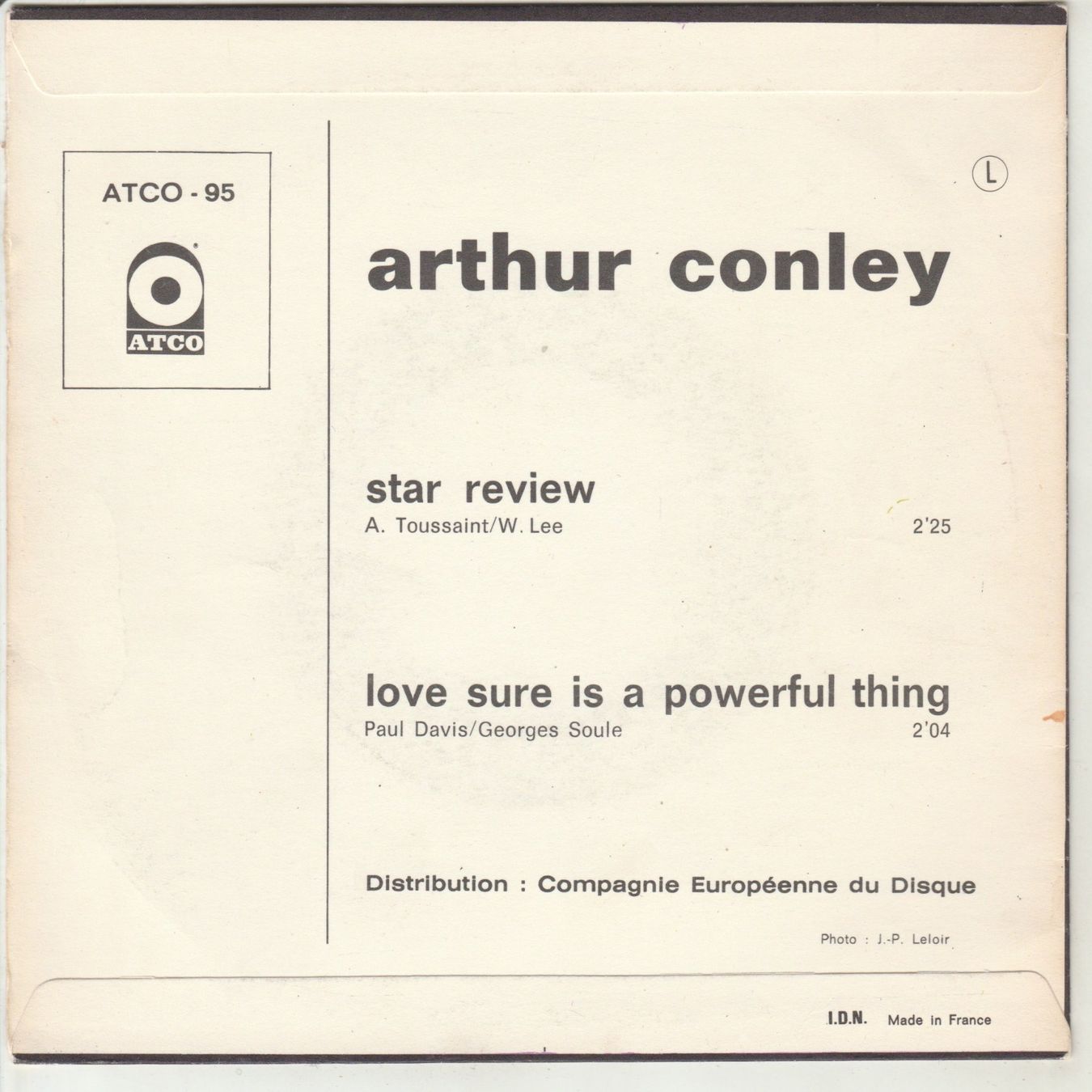 Dischi in vinile: Arthur Conley - Star Review 7" Vinyl 1969 – Usato da Tübach venduto da JamesStone 1