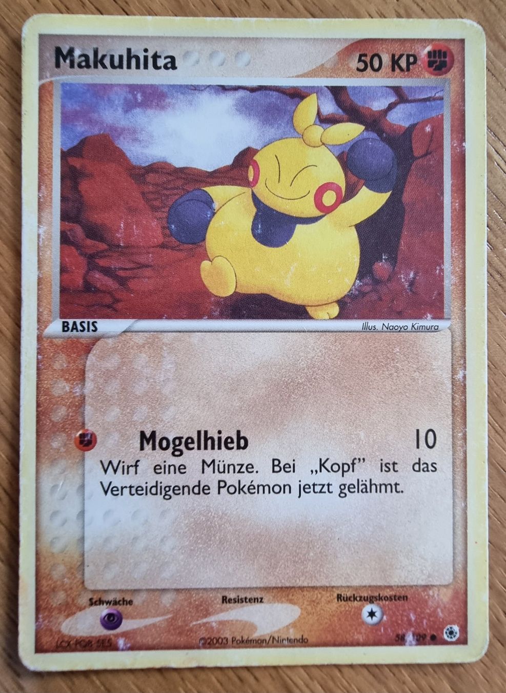 Pokémon Carte collezionabili: Pokémon Makuhita 2003 DE 58/109 – Usato da Roggwil BE venduto da S_Cards