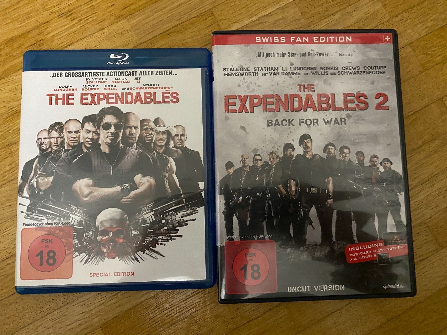 Tutti i DVDs: Verkaufe The Expendables 1 & 2 – Nuovo (secondo la descrizione) da Zürich venduto da Gobble