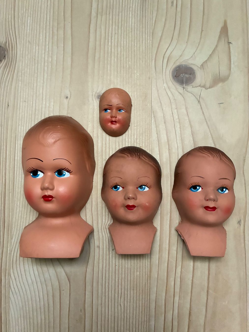 Puppen: Vintage Puppenköpfe Pappmaché – Gebraucht aus Steffisburg von Reitschel5 1