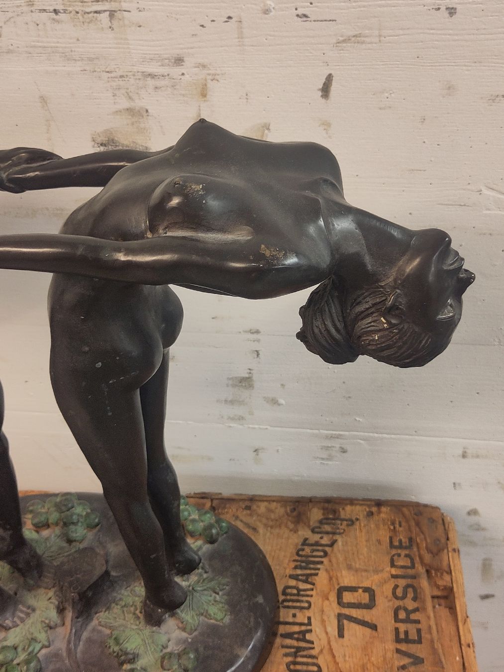 Skulpturen & Statuen: Blumenhalter aus Bronze – Gebraucht aus Basel von Morgenmuffel 3