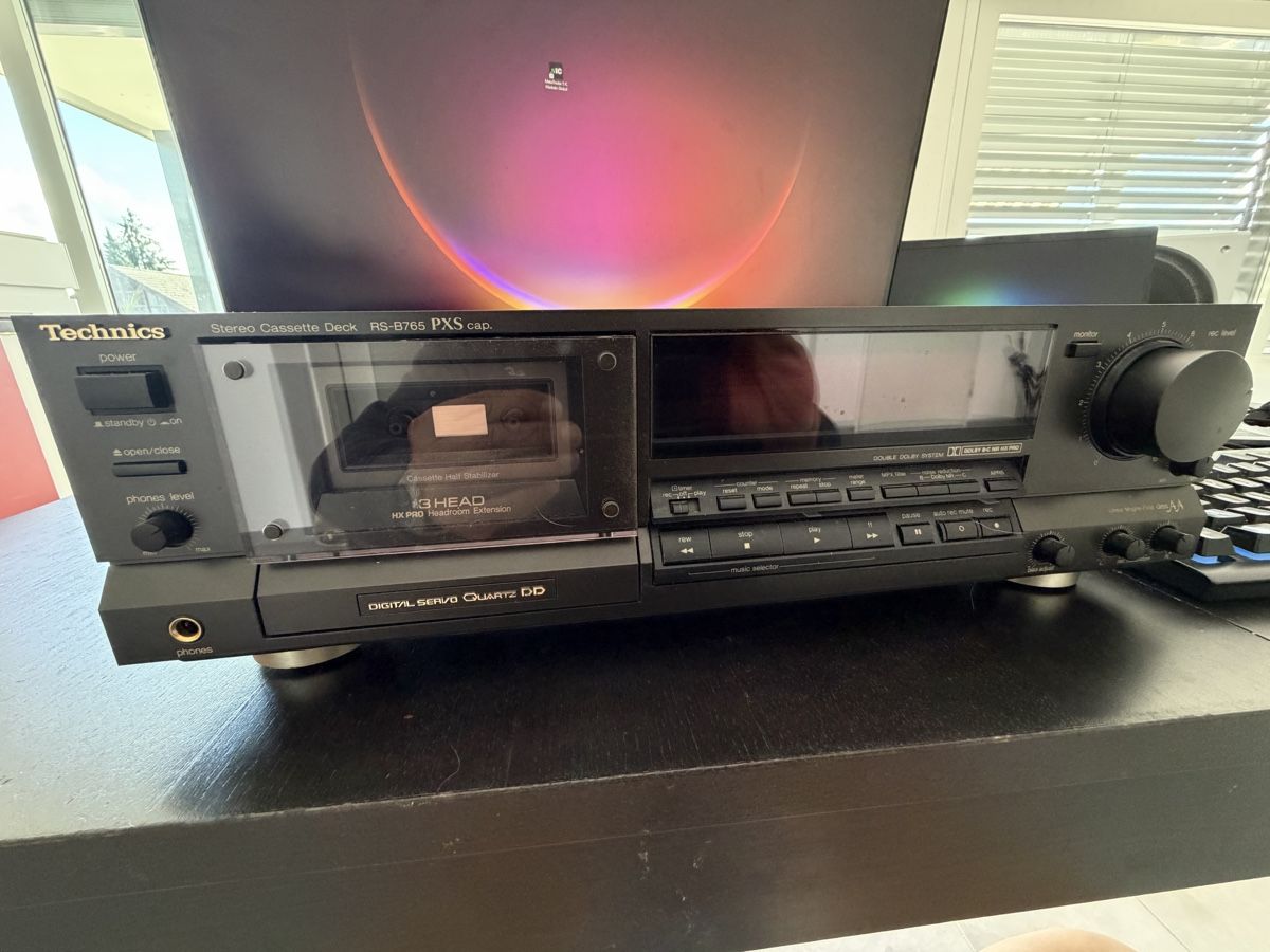 Musicassette: Technics RS-B765 Stereo Kassetten- Deck – Usato da Affoltern am Albis venduto da dcSwiss