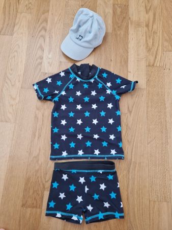 Grösse 86/ Badekleider/ Badehose/ Sonnenhut/ Badeshirt