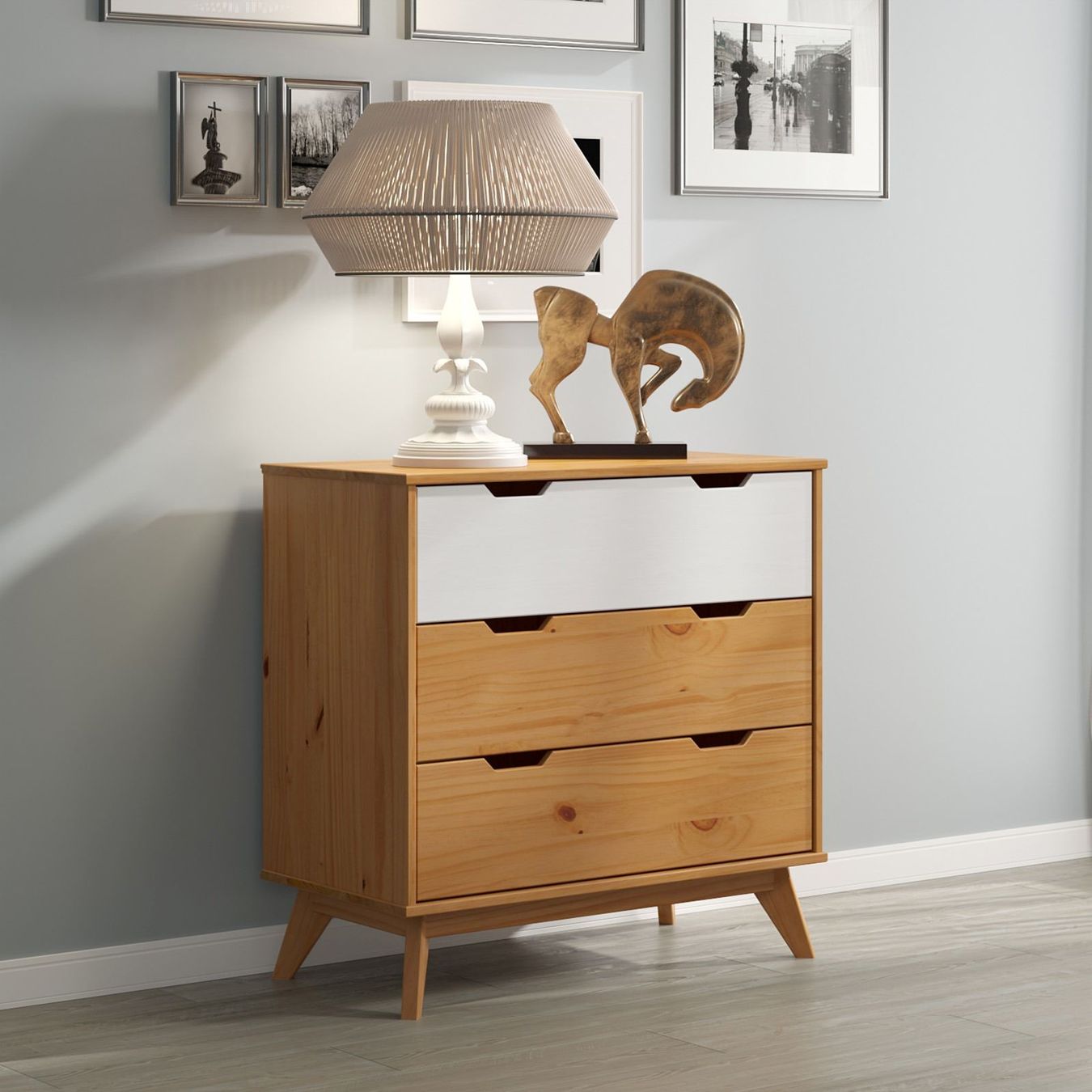 Cassettiere: Kommode Natur 80x40x79cm – Nuovo e nell'imballaggio originale da Winterthur venduto da aredo 8