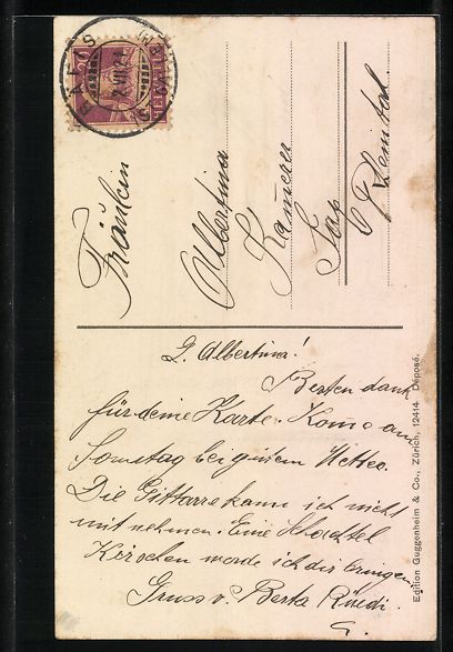 Cartoline postali: Wallenstadtberg, Sanatorium Wallenstadtb – Usato da Berlin venduto da bartko-reher 1