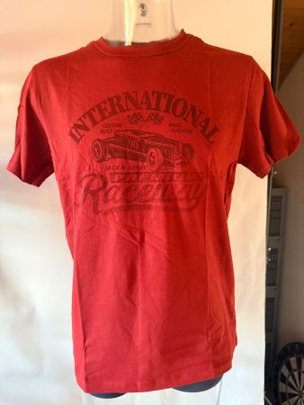 JACk & JONES, T-Shirt, Grösse L, Farbe Rot