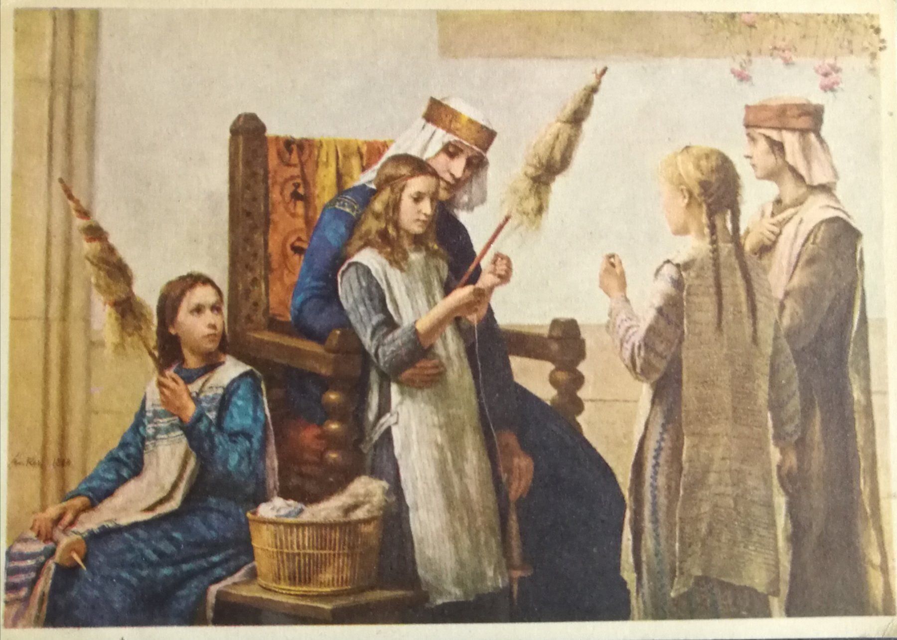 Cartoline postali: Lithokarte Albert Anker 1831-1910 – Usato da Malans GR venduto da soboru