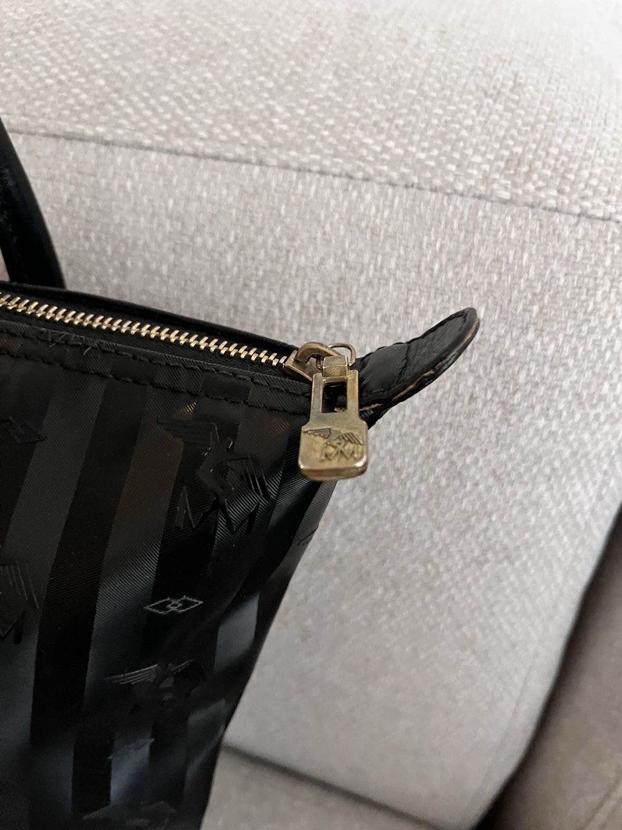 Maison Mollerus Taschen für Damen: Maison Mollerus Handbag Black Logo Pattern  – Gebraucht aus Lausanne von Danash 4