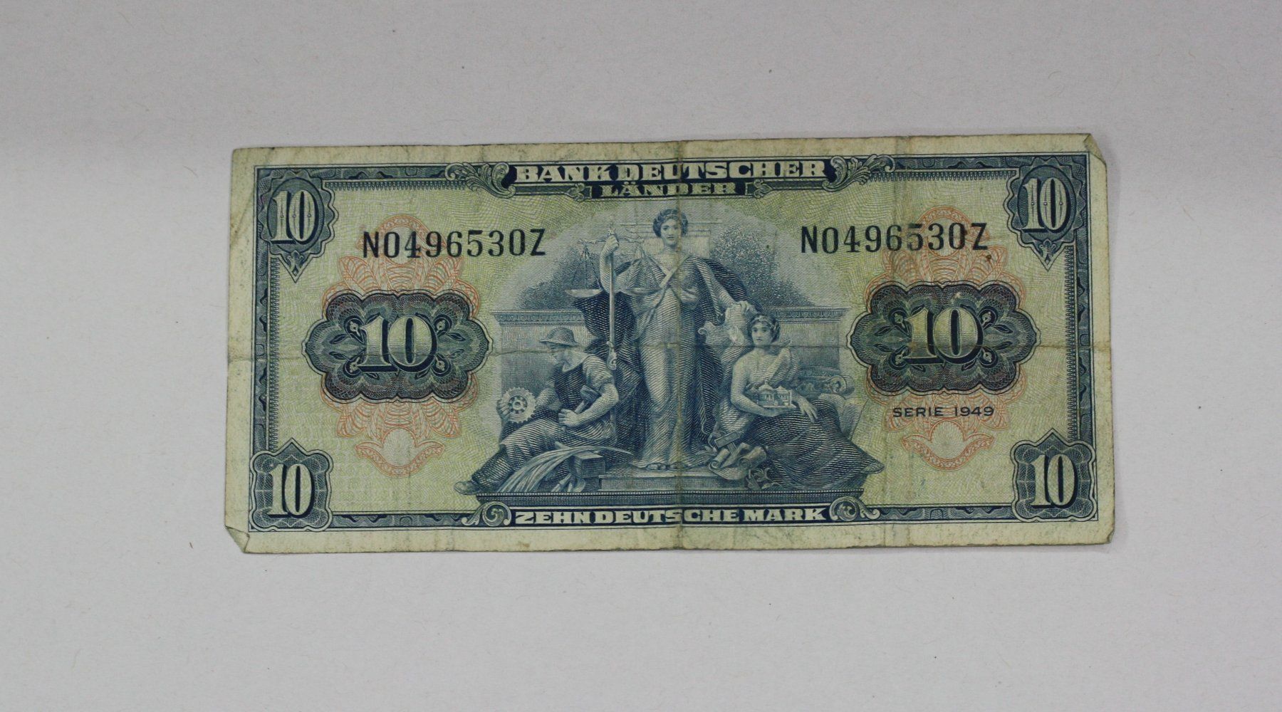 Billets de banque: 10 Mark Note BRD 1949 – D'occasion à Chur par Invinoveritas
