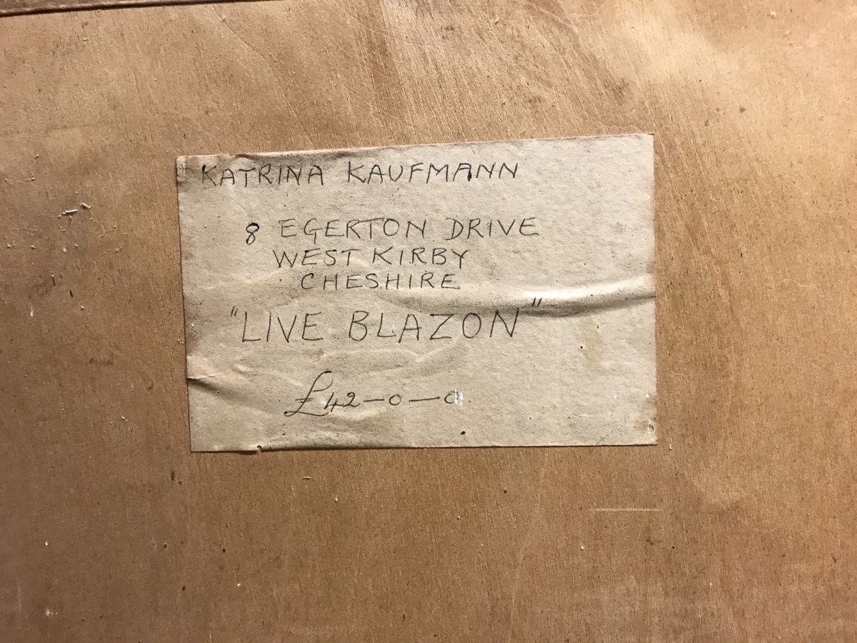 Dipinti: KAUFMANN KATRINA CHESHIRE England "Live Blazon" – Usato da Wolfhalden venduto da SecondAntique 7