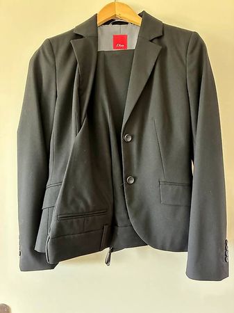 Klassischer Hosenanzug schwarz von S.Oliver XS/34