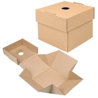 100x Burgerbox faltbar 14 x 14 x 12 cm Gastro gratis Versand