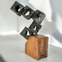 Sculpture cubiste de Santiago Gonzalez Merino, Espagne