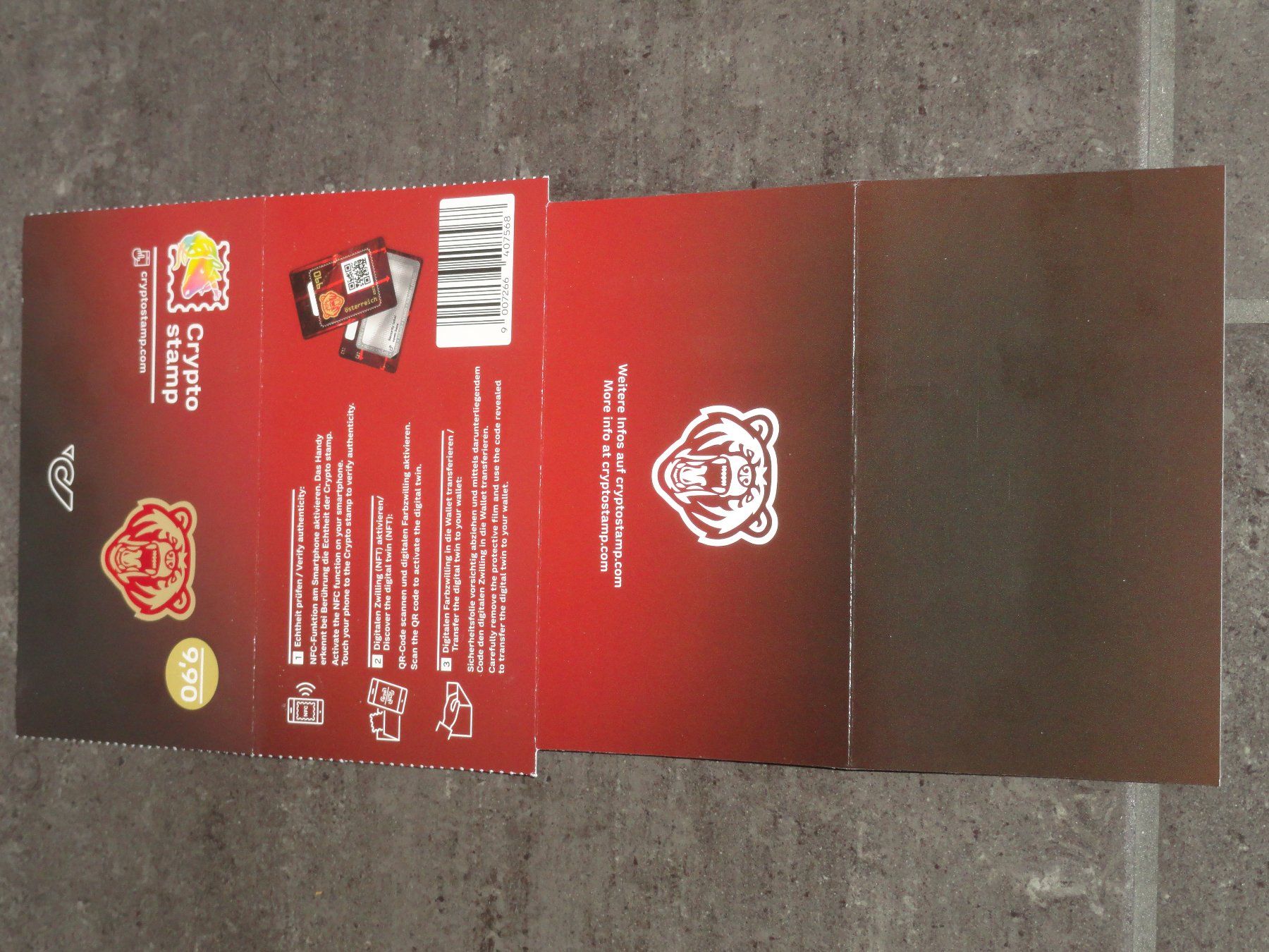 Crypto Stamp 5.0: BÄR IN KRISTALLFARBE (Neu (gemäss Beschreibung)) in  Dagmersellen für CHF 15 – mit Lieferung auf Ricardo kaufen