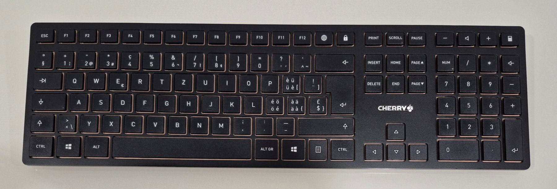 Tastiere: CHERRY DW 9000 SLIM, Bluetooth Keyboard (CH) Schwarz – Usato da Höri venduto da Nastaq