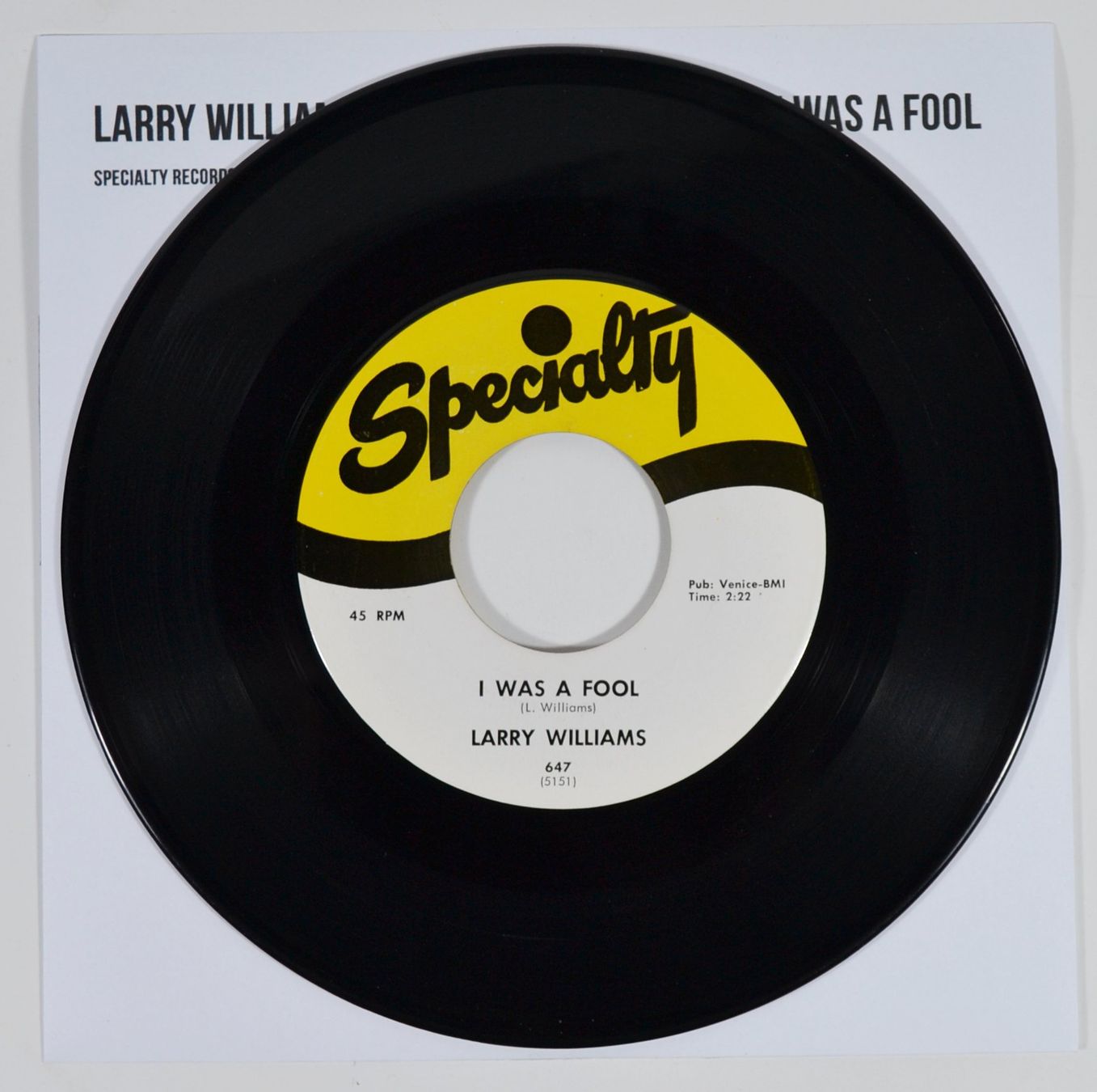 Dischi in vinile: Single: LARRY WILLIAMS - Peaches and Cream (Original!) – Nuovo (secondo la descrizione) da Frenkendorf venduto da Yard-Sale-2000 1
