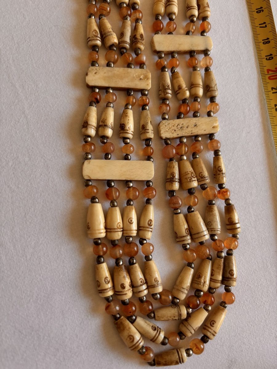 Catenine: Collana vintage in materiali naturali . – Nuovo (secondo la descrizione) da Paradiso venduto da fio_mhn6 4