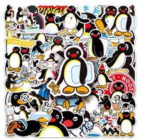 50 kleine Aufkleber Sticker - Pinguin - Pingu