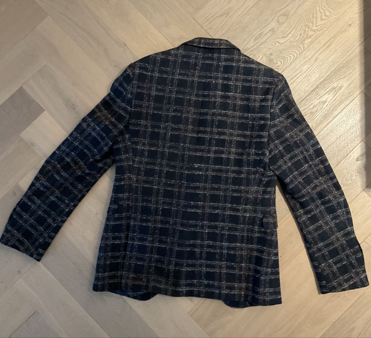 Cinque Giacche: Cinque Wool Blend Blazer - Navy Check - Grösse 48 – Usato da Meilen venduto da LenaLakis 2