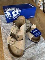 NEU: Birkenstock Arizona Veloursleder Gr. 39 Sandcastle