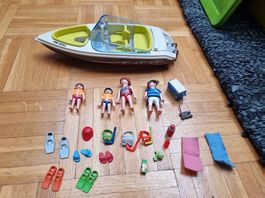 Playmobil bateau + plage