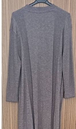 Longue robe gris chiné, - Taille XXL neuve