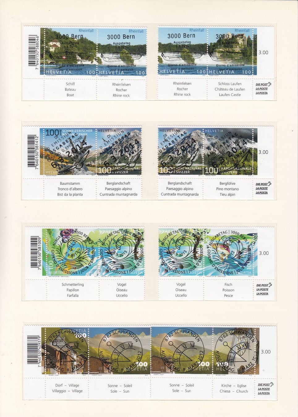 Tutti i francobolli: 16 Serien mit FD-Vollstempel, 2 weitere Serien mit FDC – Usato da Spreitenbach venduto da Lienbi01 2