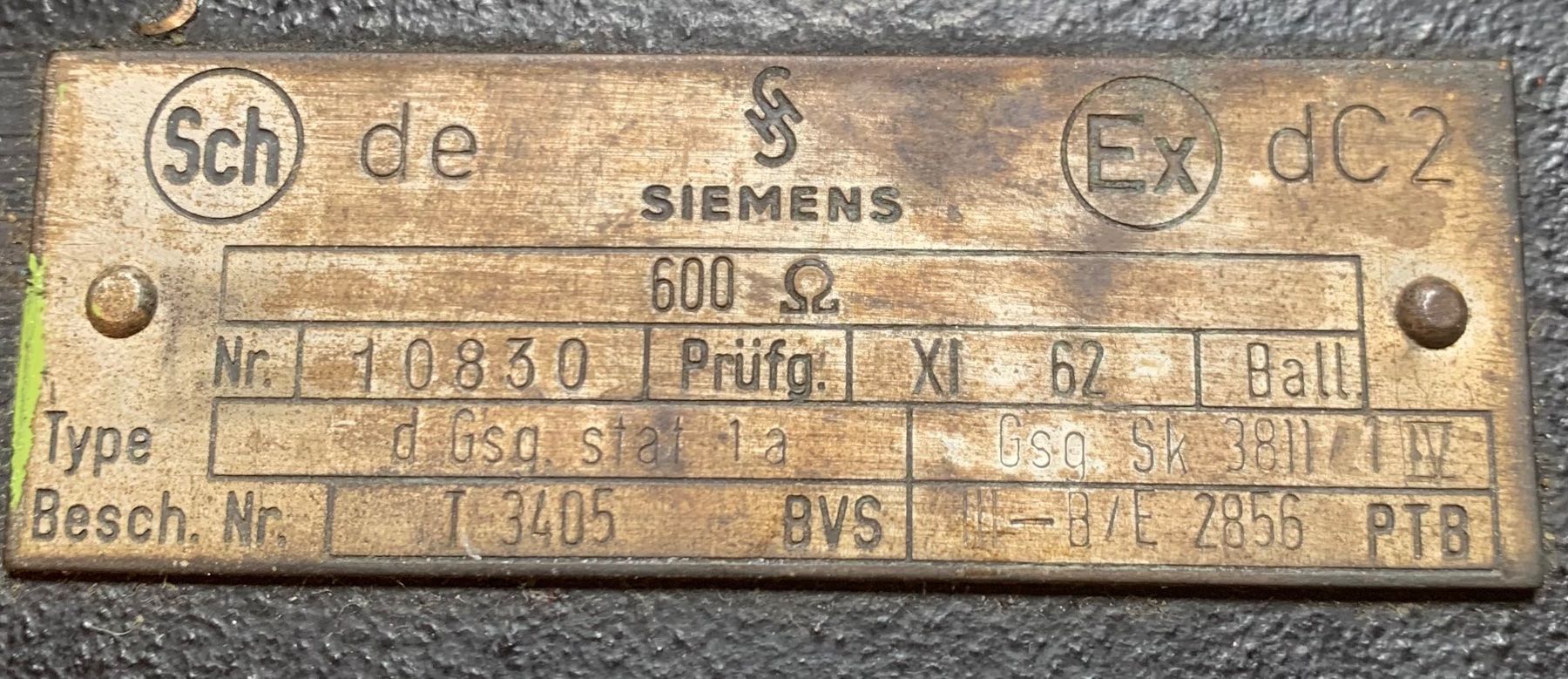 Siemens Telefoni: Grubentelefon Siemens explosionsgeschützt – Usato da Goldingen venduto da Bergler012 7