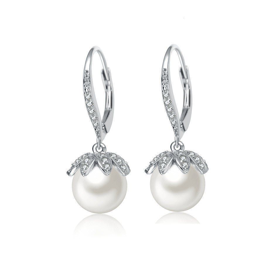 Orecchini pendenti & Orecchini a lobo: Montalin 925 Silber Ohrringe echte Muschelkernperlen – Nuovo e nell'imballaggio originale da Zürich venduto da Montalin2 8