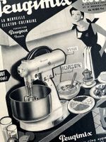 Peugeot Haushaltsgeräte - 9 alte Werbungen / Publicités 1955
