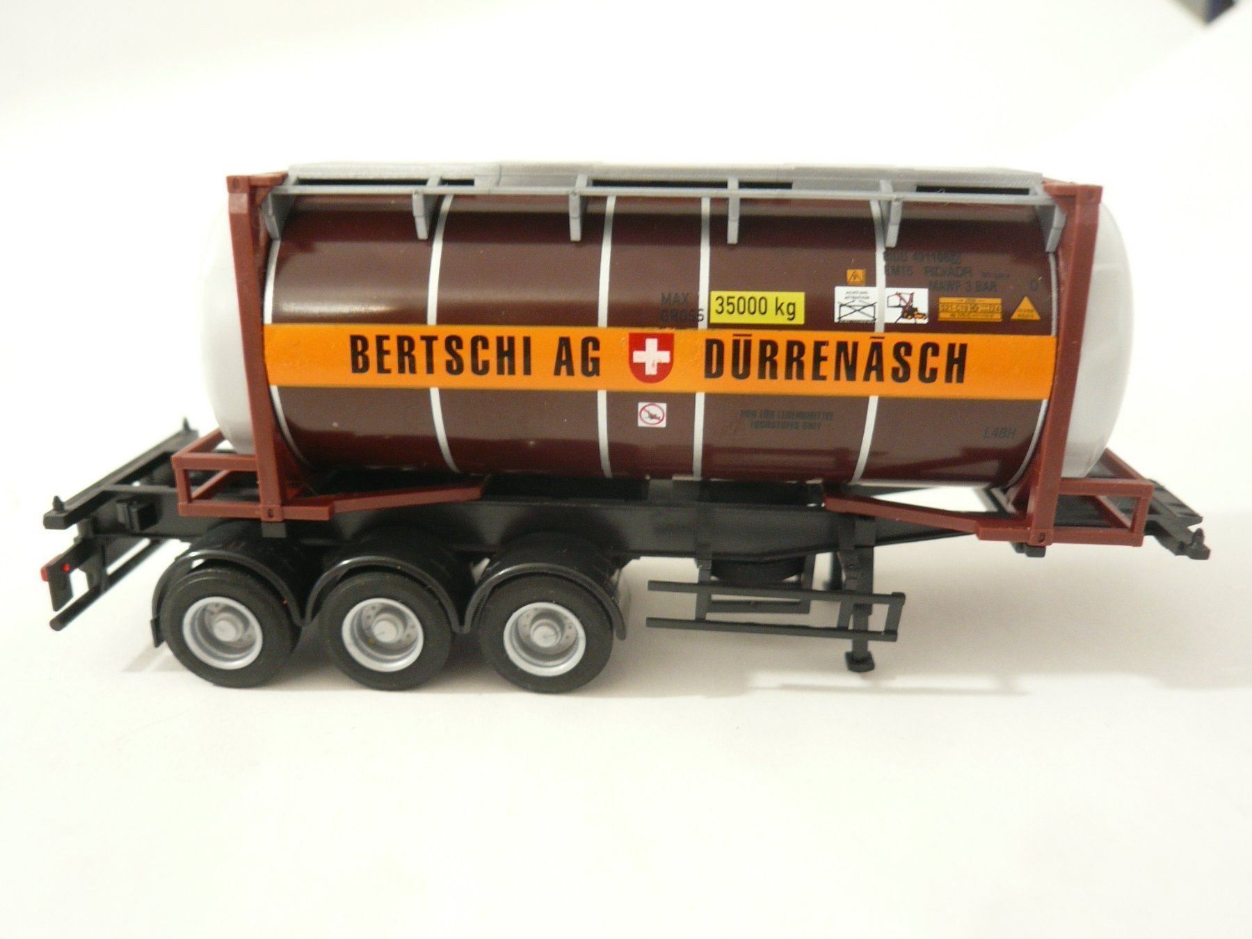 Modellautos: H0 AUFLIEGER MIT BERTSCHI CONTAINER NEU (A) – Neu (gemäss Beschreibung) aus Pfaffnau von nolff