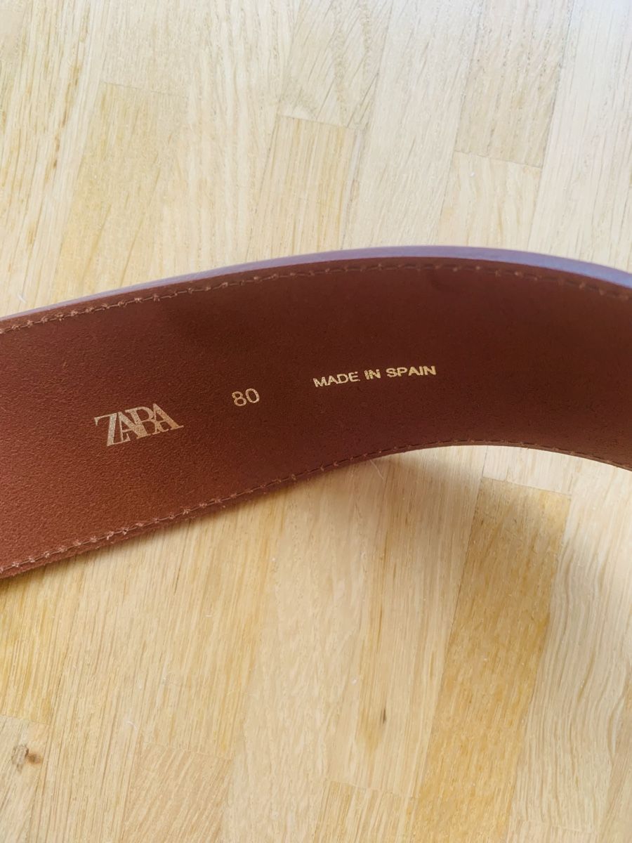 Zara Cinture: ZARA Leder Taillengürtel Grösse 80 Sommeraccessoire – Usato da Zürich venduto da MK124 2