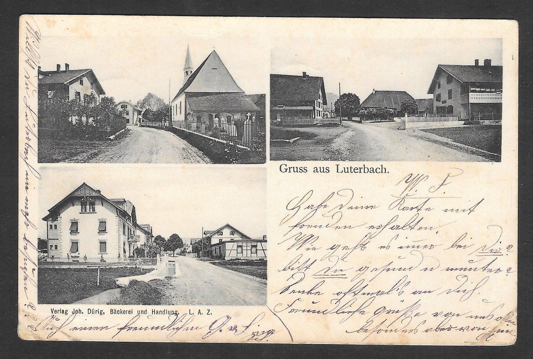 Cartoline postali: Luterbach drei Teilansichten – Usato da Olten venduto da clotaldi