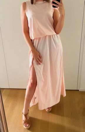 Sommer Kleid Langes Kleid Rosa S Misslook neu