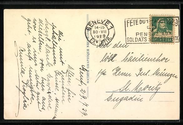 Cartoline postali: AK Genève, Église Russe, 1929 – Usato da Berlin venduto da bartko-reher 1