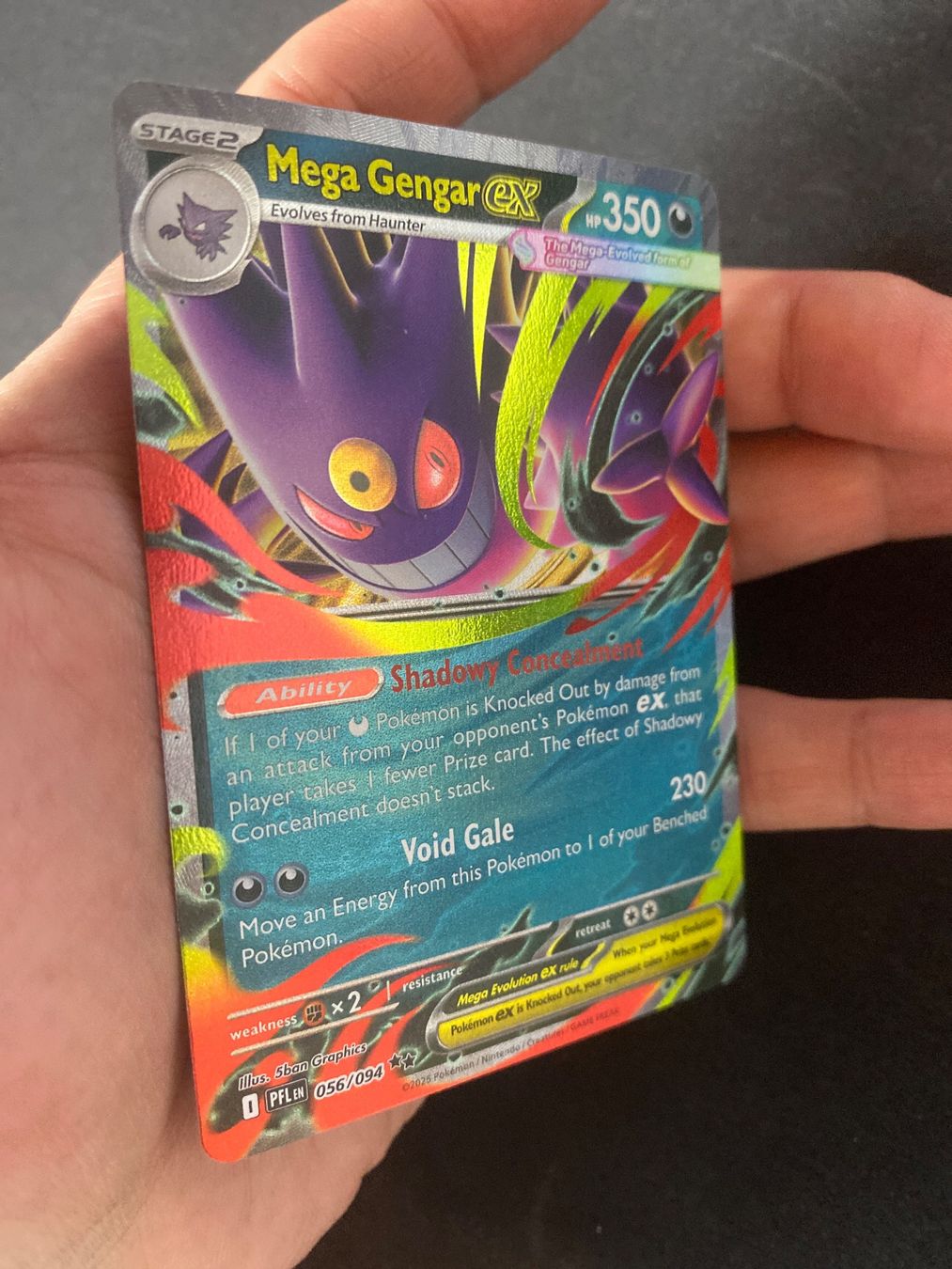 Pokémon Carte collezionabili: Mega Gengar ex 56 - Double Rare - Phantasmal Flames - EN – Nuovo (secondo la descrizione) da Hausen AG venduto da Shrade 1