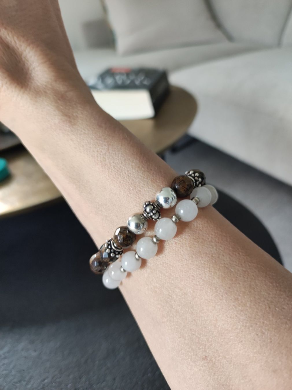 Bracciali & Braccialetti: Zwei Steinarmbänder mit echten  Silberteilen – Usato da Wohlen AG venduto da Tikale 4