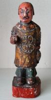 China: Antike Holzfigur, Höhe 16 cm, signiert