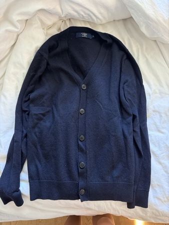 J.Crew Cardigan Merino Wool Navy Blue Size M